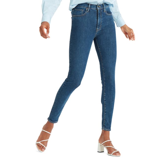Levi's Indigo Mile High Super Skinny Stretch Jeans