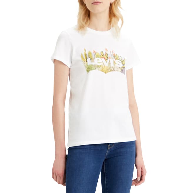 Levi's White Desert The Perfect Logo T-Shirt
