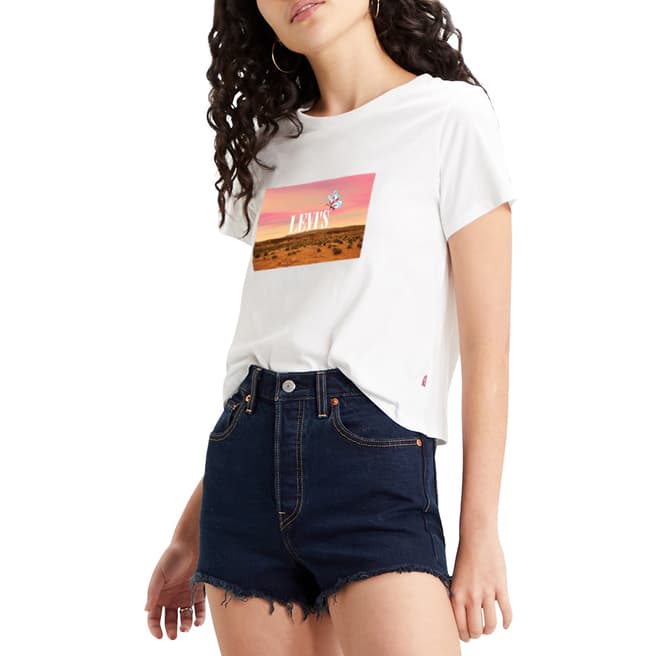 Levi's White Butterfly Graphic Surf T-Shirt