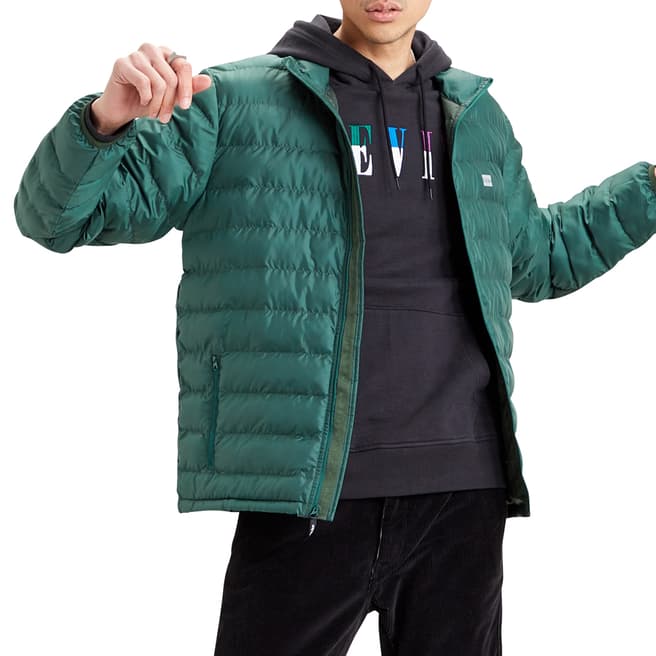 Levi's Green Quilted Zip Jacket