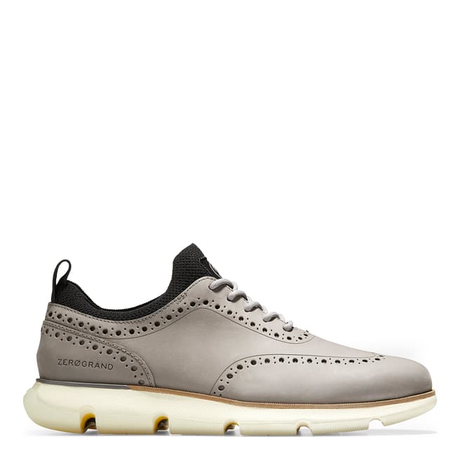 Cole Haan Grey 4.Zerogrand Wingtip Oxford Shoes