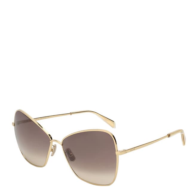 Celine Women's Gold/Grey Celine Sunglasses 64mm