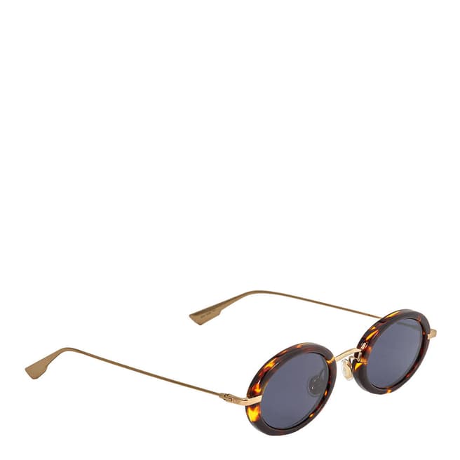 Dior Unisex Havana Gold/Blue Dior Sunglasses 46mm