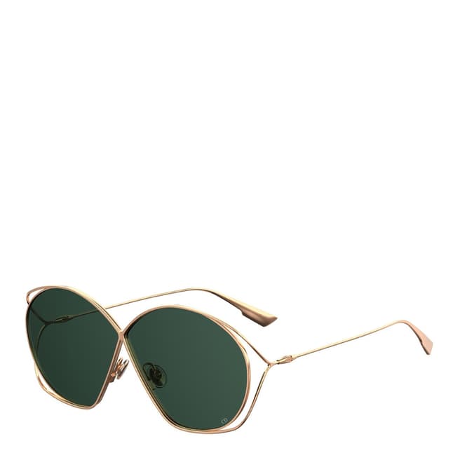 Dior Women's Gold/Green Dior Sunglasses 68mm