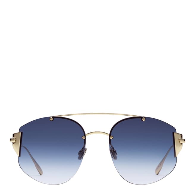 Dior Unisex Blue/Rose Gold Dior Sunglasses 58mm