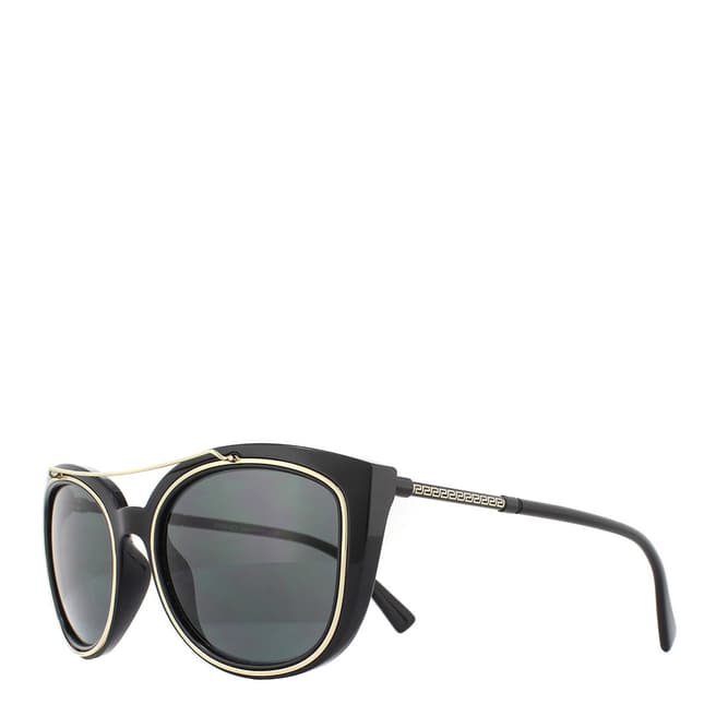 Versace Women's Black/Gold Versace Sunglasses 56mm