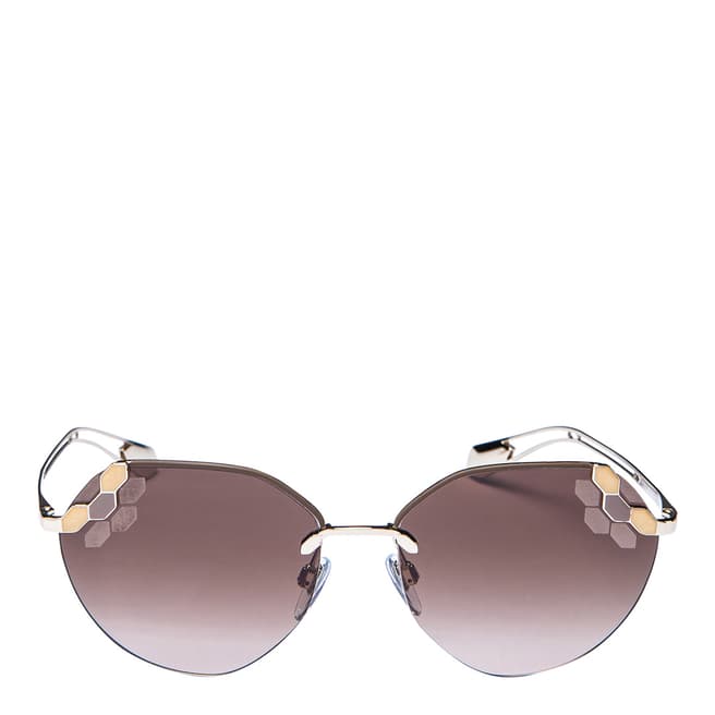 Bvlgari Women's Brown/Gold Bvlgari Sunglasses 57mm