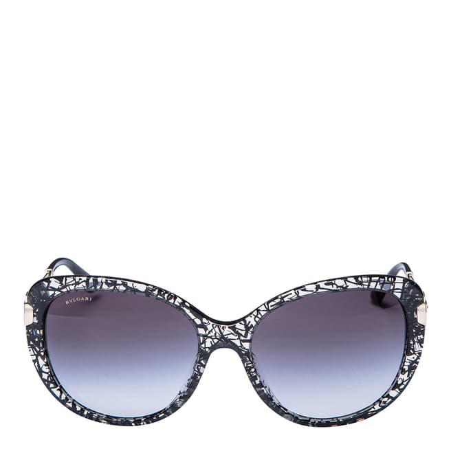 Bvlgari Women's Black/Clear Bvlgari Sunglasses 57mm