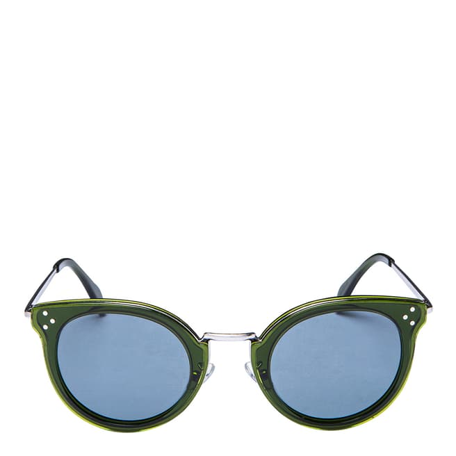Celine Unisex Green/Blue Celine Sunglasses 48mm