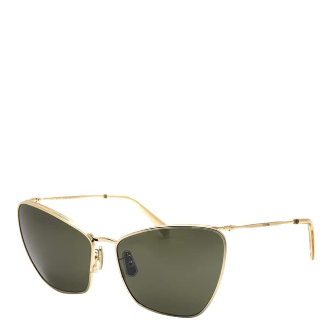 Celine Women's Gold/Grey Celine Sunglasses 61mm