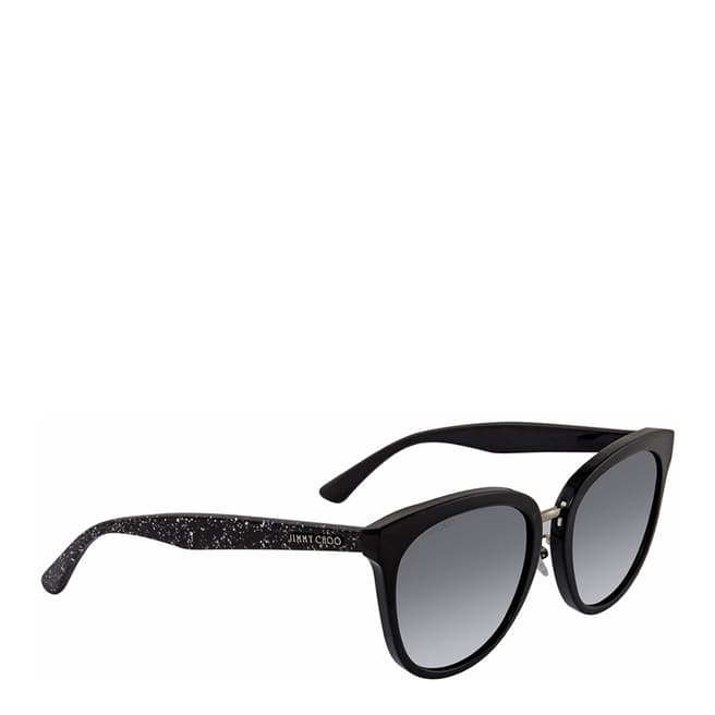 Jimmy Choo Women's Black Glitter Jimmy Choo Sunglasses 55mm