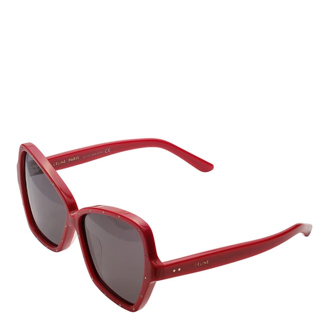 Celine Women's Red Celine Sunglasses 64mm