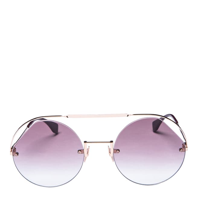 Fendi Women's Pink/Rose Gold Fendi Sunglasses 56mm
