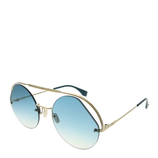 Fendi Women's Blue Fendi Sunglasses 56mm