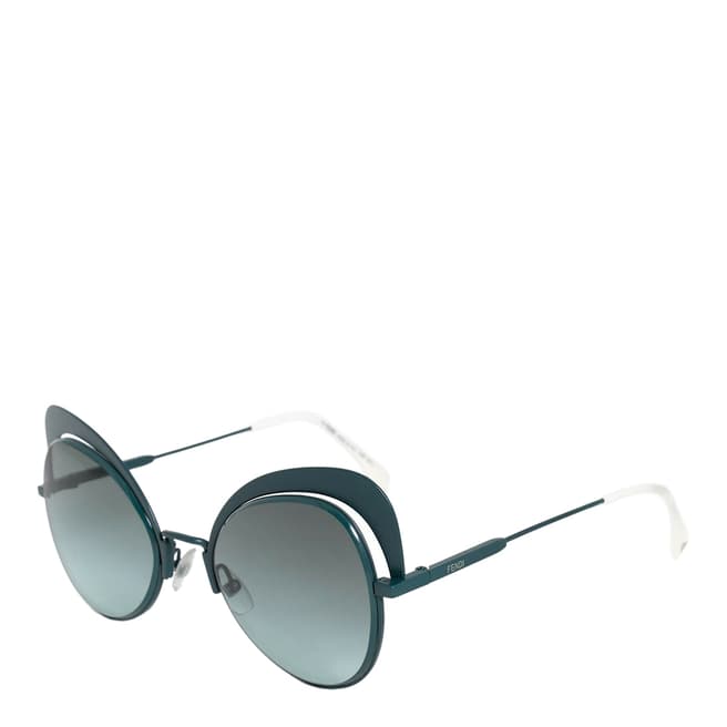 Fendi Women's Green/Grey Fendi Sunglasses 54mm