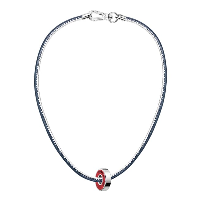 Calvin Klein Blue Red Bead Jeans Necklace