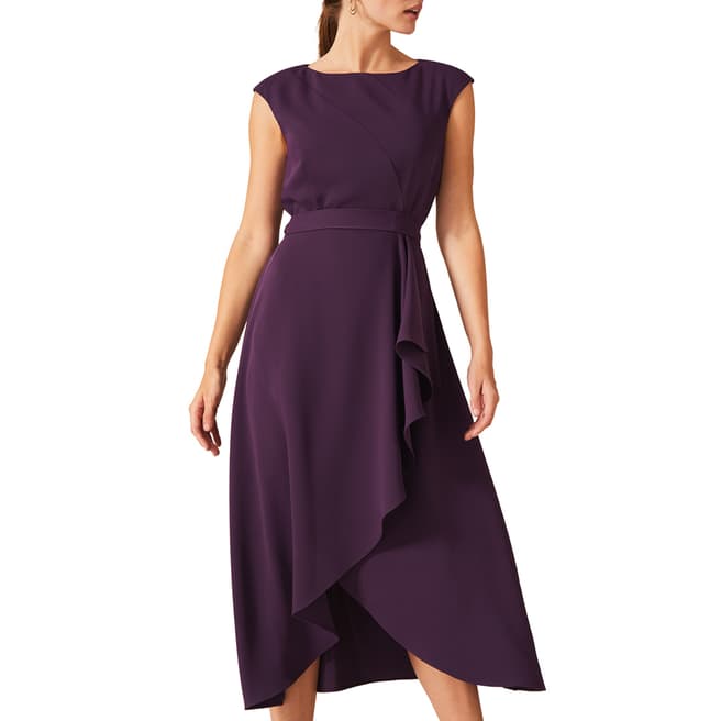 Phase Eight Purple Rushelle Dress  