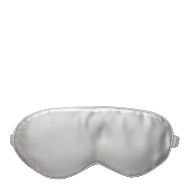 JayLey Collection Silver Hand Made Pure Silk Eye Mask