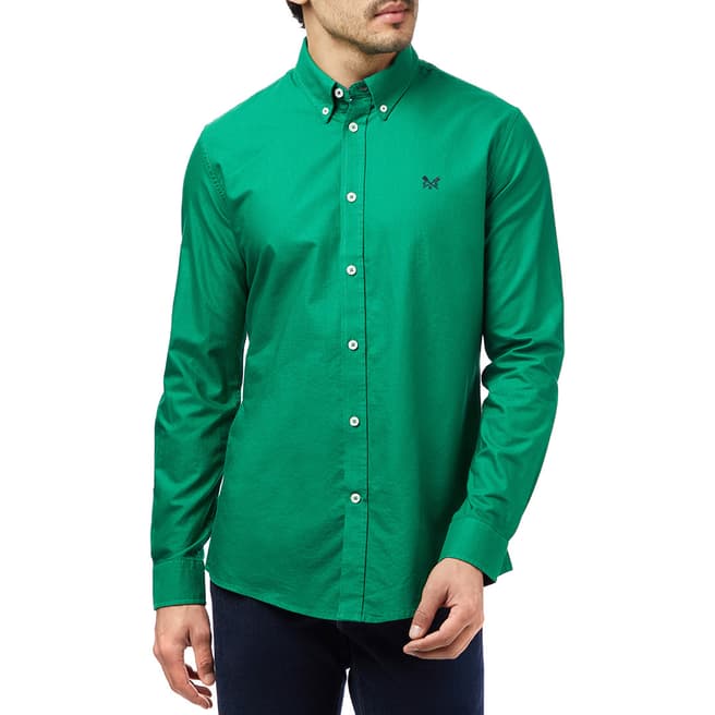 Crew Clothing Green Oxford Cotton Shirt 