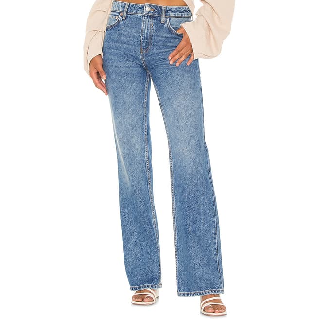 Free People Blue Laurel Canyon Flared Jeans