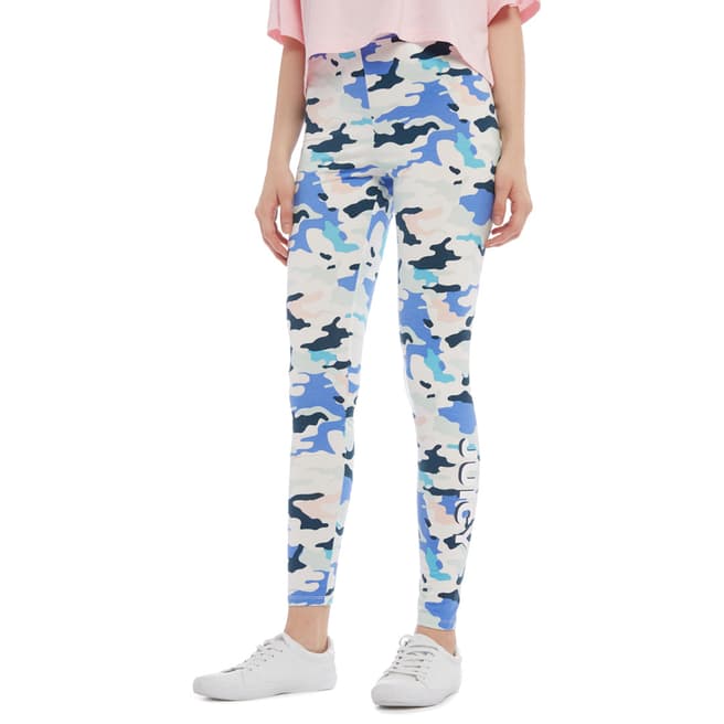 Juicy Couture Blue Camo Print Stretchy Leggings
