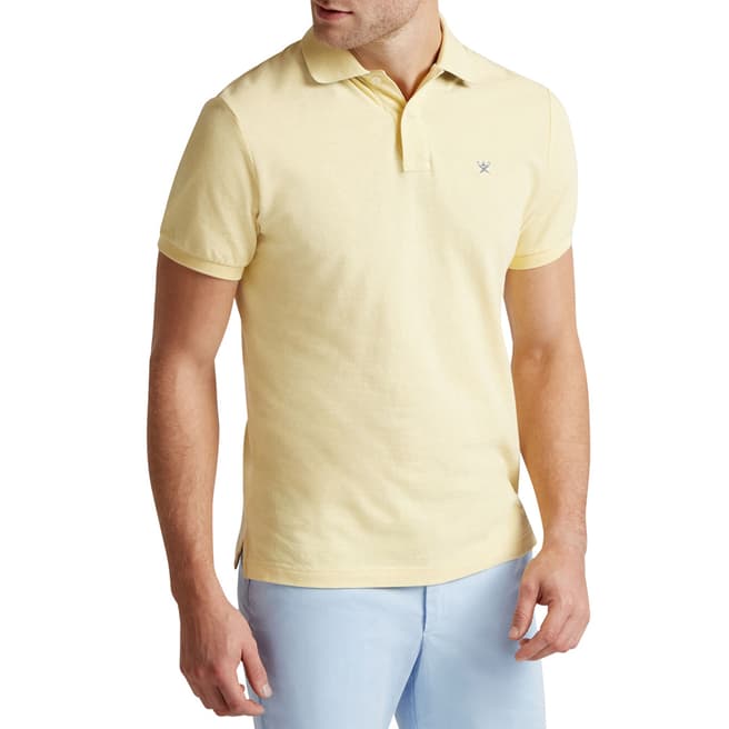 Hackett London Yellow Slim Fit Logo Polo Shirt
