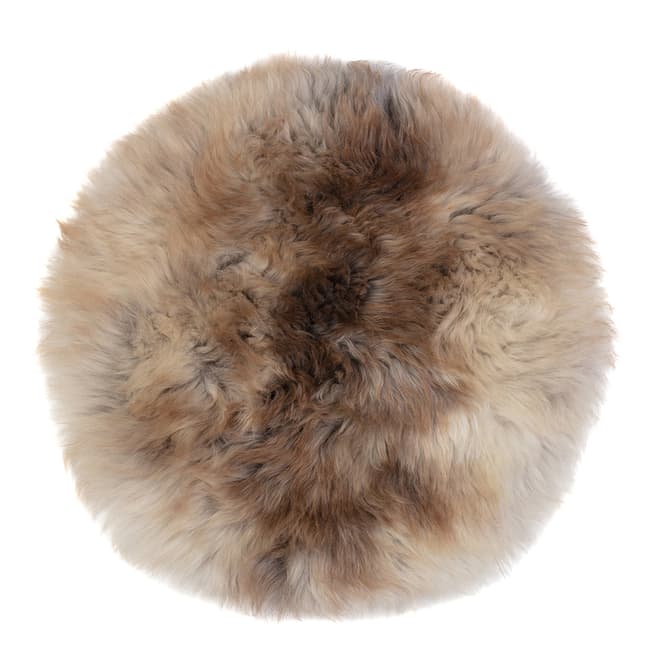 Arctic Fur British Sheepskin, Chair Pad 40cm, Brown Melange