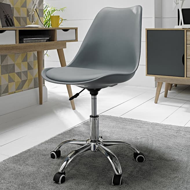 Furniture Interiors Orsen Swivel Office  Chair, Grey