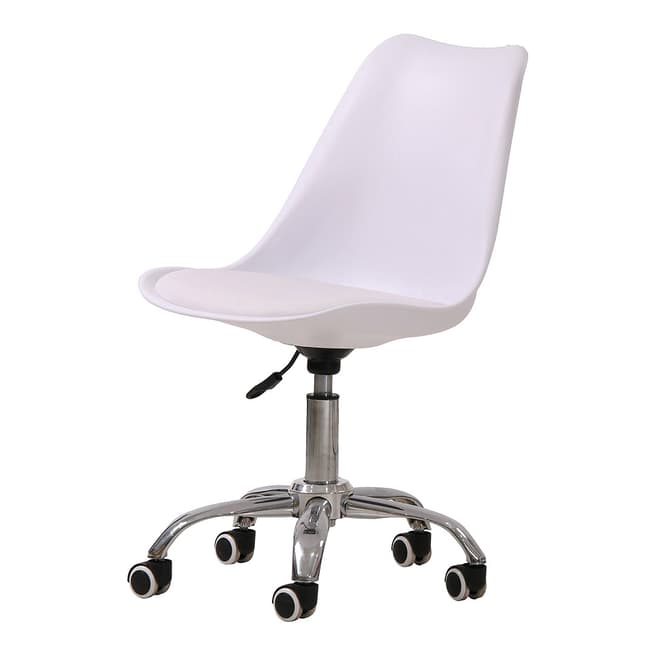 Furniture Interiors Orsen Swivel Office  Chair,White
