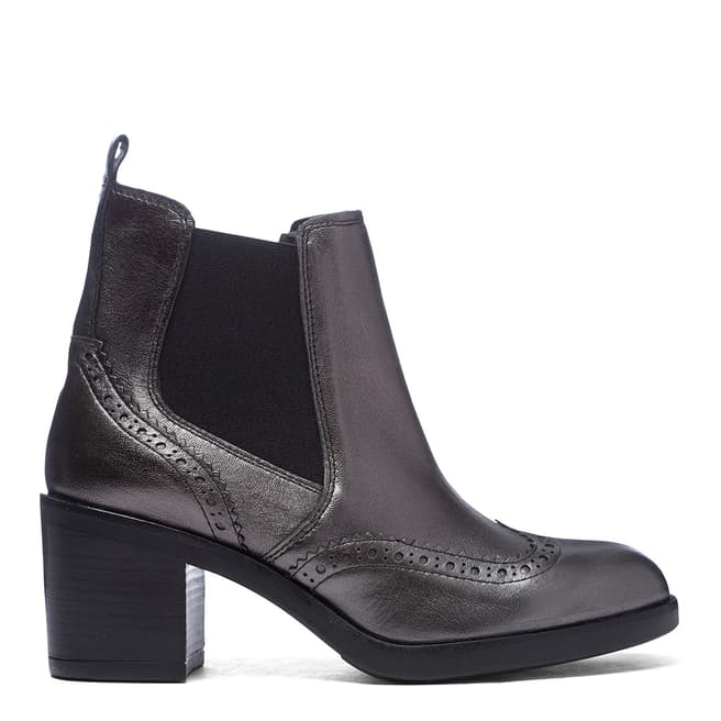 Carvela Metallic Leather Slow Down Ankle Boots