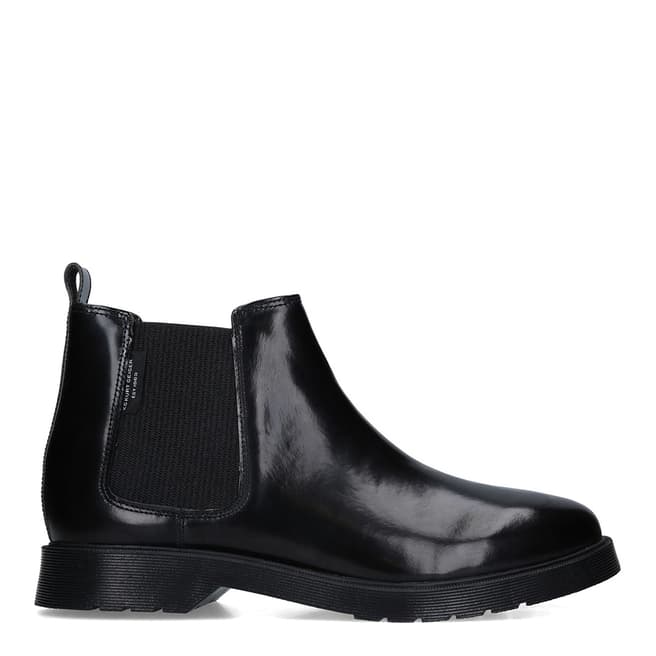 Kurt Geiger Black Leather Hadden Chelsea Boots