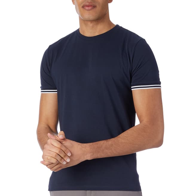Reiss Navy Harrison Cotton T-Shirt