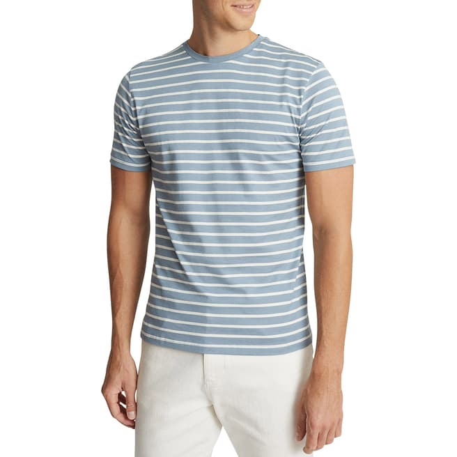 Reiss Blue/White Holborn Cotton T-Shirt