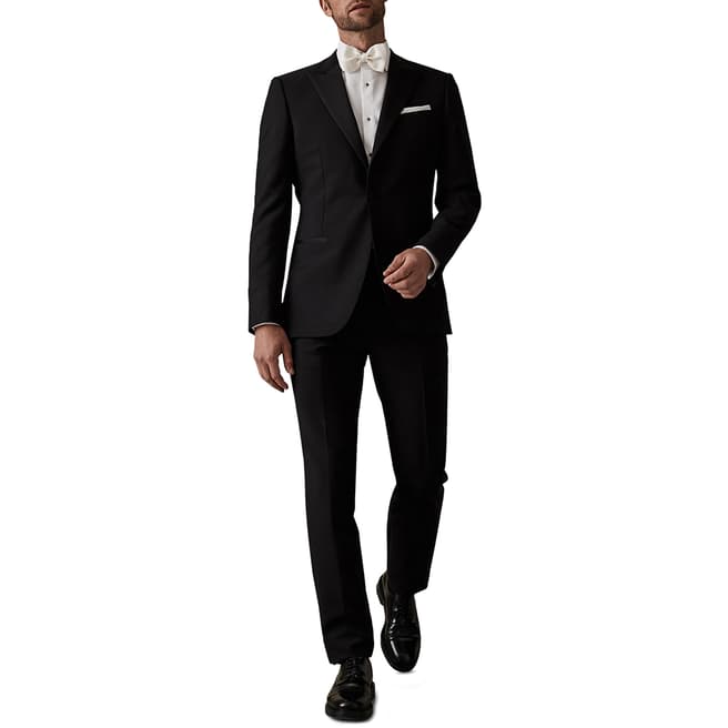 Reiss Black Mayfair Modern Fit Wool Blend Suit