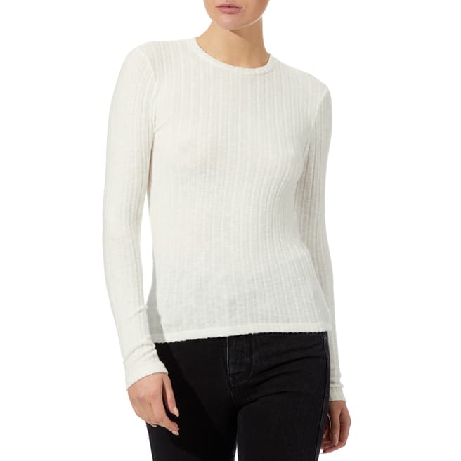 Reiss Ivory Micha Knit Top