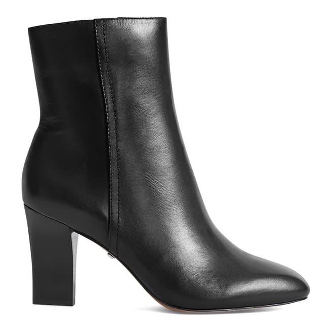 Reiss Black Ruby Leather Ankle Boots