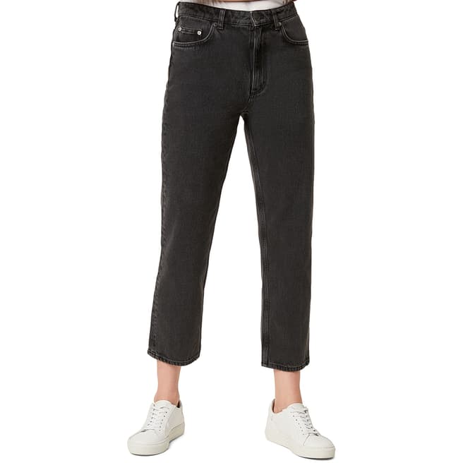 French Connection Washed Black Lillian Straight Jeans