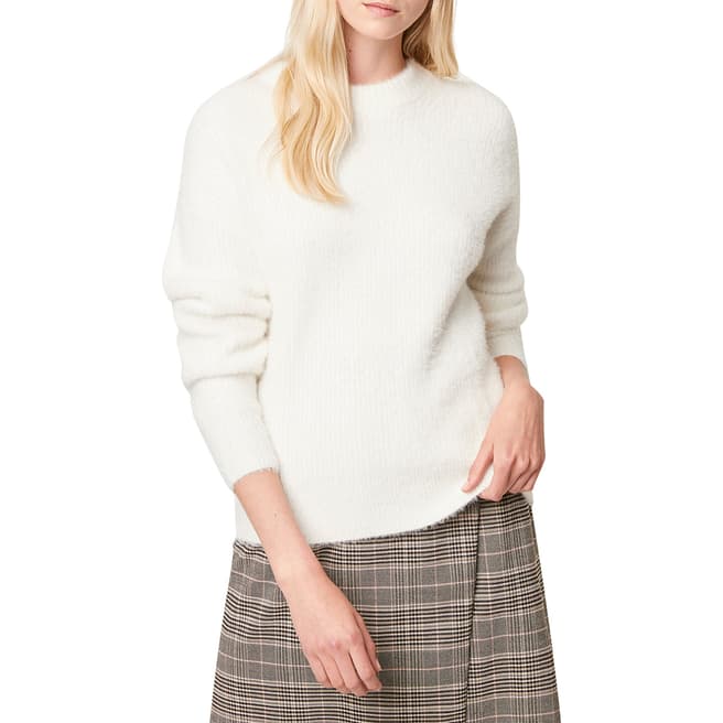 French Connection White Rufina Crew Neck Jumper 