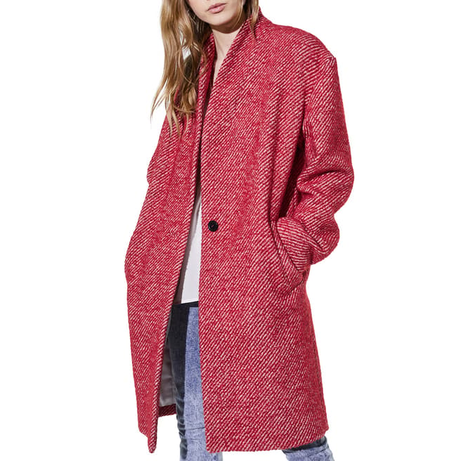 IRO Red Irina Wool Blend Coat