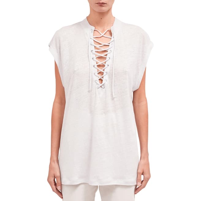 IRO White Lace Front Saturne Top