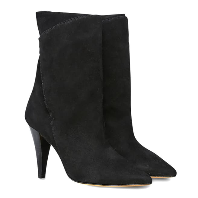 IRO Black Suede Marsa Ankle Boots