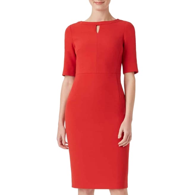 Hobbs London Red Maura Dress