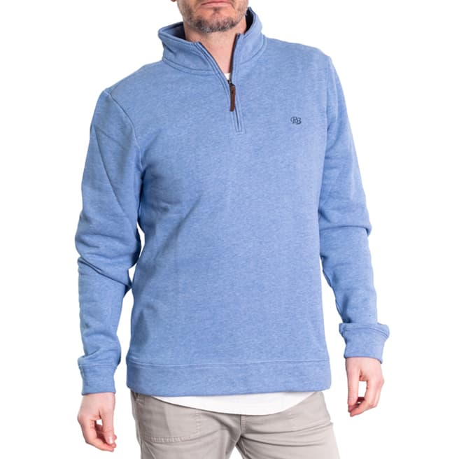 RUPERT & BUCKLEY Blue Half Zip Sweatshirt