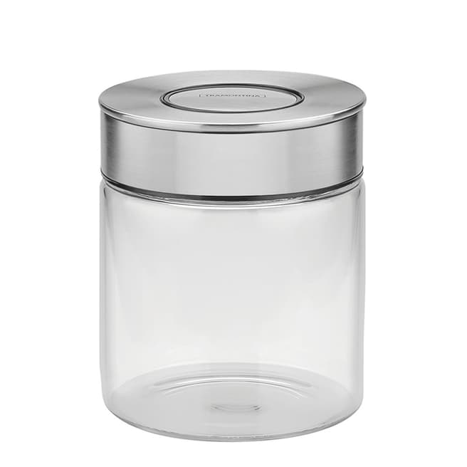 Tramontina Set of 4 Glass Canisters with Airtight Seal, 700ml