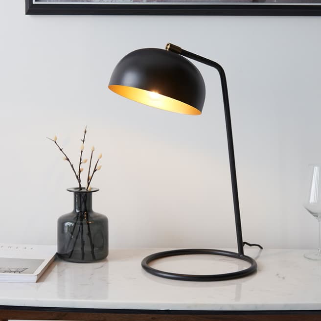 Lymington Black Brair Desk Lamp