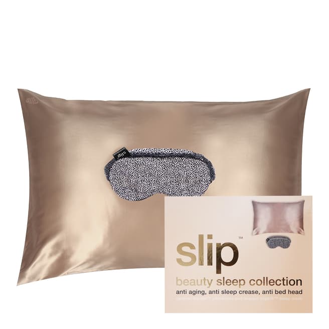 Slip Beauty Sleep Collection WORTH £135, Caramel/Leopard