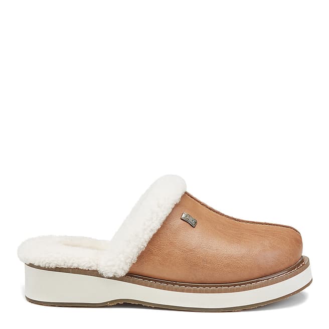Australia Luxe Collective Chestnut Leather Supper Slippers
