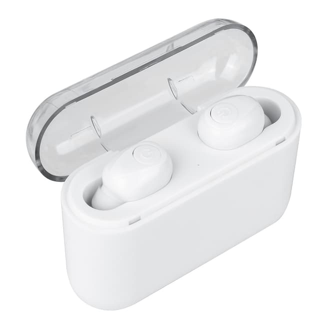 Onamaste White Wireless Bluetooth Earphones + Powerbank