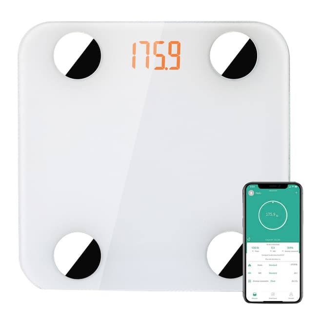 Onamaste White Digital Bluetooth Scale
