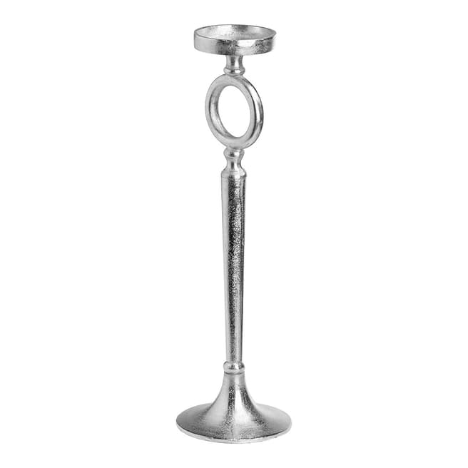 Hill Interiors Cast Silver Small Decacor Candle Stand